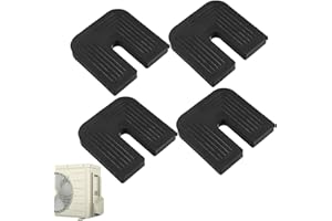 RAKIUTY Amortiguadores Goma de Aire Acondicionado,Soporte De Aire Acondicionado,Aislador de Vibración,Exteriores Amortiguador de la Unidad del Aire Acondicionado,Rubber Isolator Silent Pad