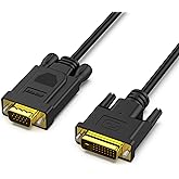 Benfei Active DVI-D to VGA, DVI-D 24+1 to VGA 1.8 Meter Cable Male to Male Gold-Plated Cord