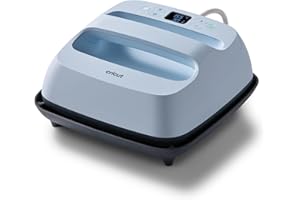 Cricut EasyPress 3 Piastra termica da 22,5x22,5 cm,Termopressa per t-shirt,cuscini,borse di tela,utilizzare con termovinile (HTV), Infusible Ink e prodotti per sublimazione, temp. max. 205 °C,blu zen
