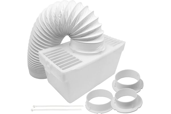 SPARES2GO Kit universel de condensateur de tuyau de ventilation pour sèche-linge avec 3 adaptateurs (1,2 m)