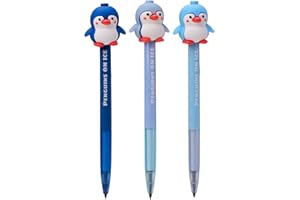 Puckator Penguin Everlasting Pencil - Lápiz infinito infinito sin tinta ilimitado para niños, escuela, dibujo, diario, suministros de vuelta a la escuela, bolígrafos, lápices de regalo
