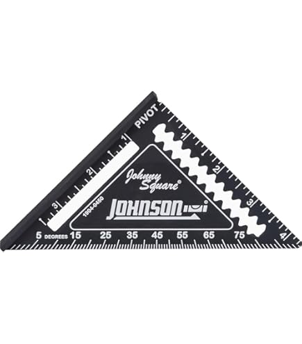 Johnson Level & Tool CS7 Sparrenwinkel – 40,6x61 Cm, Aluminium, Schwarz Eloxiert, Mit Gradteilung