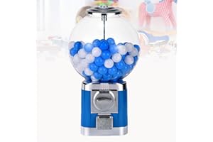 NZVZGKTNTW Gumball Machine,1.26in Ball Bulk Vending Machine W/Key Classic Bubble Capsule Toys Dispenser, Automatic Capsule Vending Machine For Retail Stores(Blue)