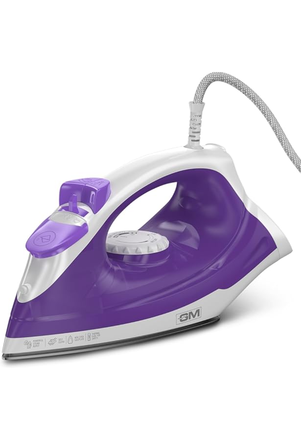 Buy GM G-Swift Steam Iron 1250W with Dual Protection of