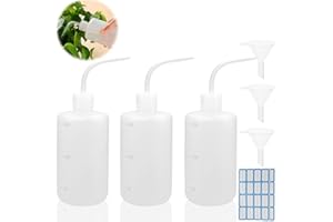 DKBT Butelka z rozpylaczem, 250 ml, dozownik, 3 sztuki, laboratoryjna, do wyciskania, do nalewania, do tatuażu, do nawadniania