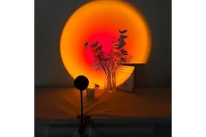 GY Clip Sunset Lamp,4 Couleurs Lampe Coucher de Soleil, Port USB Sunset Projection Light, Lumière Ambiance Rotative de 180°, Selfie, Idéal pour Photos, Fêtes et la Décoration de la Salle
