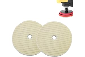 JIDRMC 2 Stück Wolle Polieraufsatz Winkelschleifer, 150mm Polierscheibe Winkelschleifer, für Polierscheiben für Bohrmaschine, Winkelschleifer Schleifschleifen Tool（Extra dick 15mm） (2)