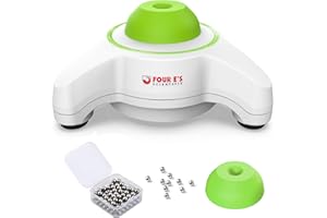 FOUR E'S SCIENTIFIC Vortex Mixeur de couleur 5600 tr/min avec 100 billes en acier Mélange rapide Touch Mode 6 mm Orbit Mélangeur de couleur Vortex Shaking Mixer pour peinture acrylique, vernis à