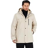 Erkek Parka Kışlık &ndash; K&uuml;rkl&uuml; İ&ccedil; Astarlı Parka Mont, R&uuml;zgar Ge&ccedil;irmez &amp; Su Ge&ccedil;irmez, Kap&uuml;şonlu, Fermuarlı, Cepli, G&uuml;nl&uuml;k Kullanı
