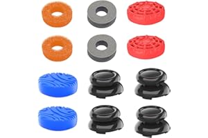 Locofun 12 Pièces Capuchon de Joystick pr Manette pour Playsation Portal,Capuchons pour Poignées de Manette, Anneau de Protection de Joystick, Poignée Capuchon de Protection pour ps5/ps4