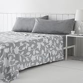 COTTON ARTean Bed Sheet Set 150 Brushed Microfiber NARCEA Grey | Includes 4 pieces: flat sheet, fitted sheet, 2 pillowcases.
