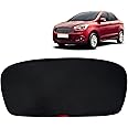 KINGSWAY® Fi-N-Go Aspire Car Sun Shade Rear Windshield Non Magnetic Fix Type Curtain for 2014 to 2021 Model, Compatible with Ford Fi-N-Go Aspire Only, Car Dicky Sunshade, Black, 1 Piece