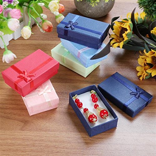 Yahee Geschenkbox Ringschachtel Schmuckkästchen Geschenkkarton für Schmuck Handarbeiten, Bunt - 3