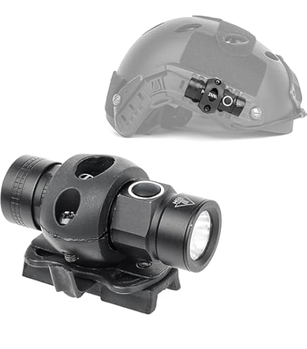 3 Pz/set Torcia Anti-sismica A Luce Forte Torcia Tattica Da Caccia Da Campeggio Esterna Adatta Sul Casco (Batteria Non Inclusa, N - Foto 8