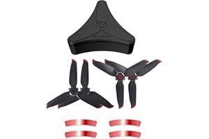 Hensych per FPV Combo Elica 5328S Eliche per FPV Combo 5328S Eliche Blade Props Box Protezione anticaduta (Caso+2 paia Eliche con punta rossa)