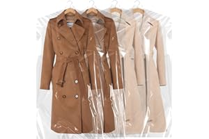 BEISHIDA 20 Stücke 150 cm Kunststoff Kleidersack Chemische Reinigung Taschen Klare Plastiktüte Chemische Reinigung Wäschesäcke Kleidung Abdeckung Kleidung Aufbewahrung Für Lange Kleider Rock Mantel