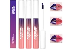 KTOULER Peel Off Lip Liner Lippenfleck Matt Lippenstifte Wasserdicht Langlebig Hochpigmentierte Farbe,Zum Abziehen von Lippenflecken,Lippenstifte,Make-up für Frauen (3 Colors, 3 PCS/Set) (3Colors, 3PCS/Set)