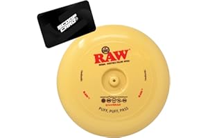 RAW Ultimate Disc Frisbee mit eingebautem Kegelhalter Slot zum Rauchen unterwegs Spielen mit Freunden