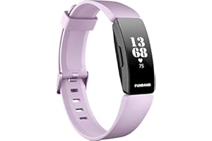 FunBand Compatible avec Fitbit Inspire & Fitbit Inspire HR Bracelet, Bande en Silicone Souple Sangle de Remplacement Reglables Sport Accessorie pour Montre Connectée Fitbit Inspire & Inspire HR