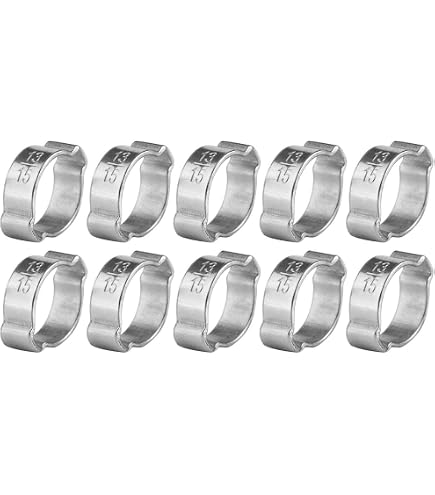 Asixx Schlauchschelle Aus Edelstahl – 10 Stück, 15-18 Mm, Verzinkt, Für Kraftstoff- & Gummischläuche