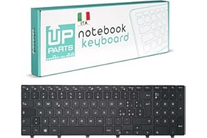 UP PARTS® Azienda Italiana - Tastiera Italiana per Notebook dell Inspiron 15 3000 5000 3541 3542 3543 5542 5545 5547 con Frame Nero