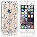 Produktbild iPhone 6S Silikon Hülle,iPhone 6 Hülle,Sunroyal TPU Case Schutzhülle Silikon Crystal Kirstall Clear Case Durchsichtig,Kreative Blau Anker Ruder Malerei Muster Transparent Weichem Silikon Schutzhülle Handy Gürtel Tasche Schutzhülle Hülle Case Cover Fall-Abdeckung Etui TPU Bumper Kratzfeste Scratch-Resistant Schale für iPhone 6S/6 (4.7 Zoll) + 1 x Frei Displayschutzfolie