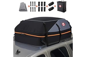 Sailnovo Coffre de Toit de Véhicule Sac de Toit Voiture pour Voyage Résistant aux Intempéries Matériau 1000D Pliable, Adapté aux Voitures, Camions, SUV, Sedan, Hatchback 580 Litres/20 Pieds Cubes