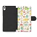 Produktbild Micro Gorilla Donuts and Sausages Food Robots and Factory Illustration Pattern Ledertasche Hülle für Sony Xperia Z3