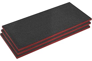 Sealey Easy Peel Shadow Foam® SFPK30R Lot de 3 films Rouge/noir 30 mm