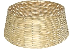 Nakloe - Pie de arbol de Navidad - Cesta arbol de Navidad - Ideas Base arbol Navidad - Base de arbol de Navidad - Cubre pie de arbol de Navidad (Natural, 49cm)