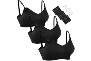 HOFISH Soutien-Gorge de maternité et d'allaitement sans Couture pour l'allaitement et Le Sommeil Pendant la Grossesse, avec rallonges de Soutien-Gorge et Clips supplémentaires