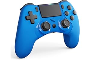 CHEREEKI Controller for PS4, Controller Wireless for PS4, PS4 Slim, and PS4 Pro with Six-Axis Function, Dual Vibration, Audio Jack, Touchpad, and Ergonomic Design