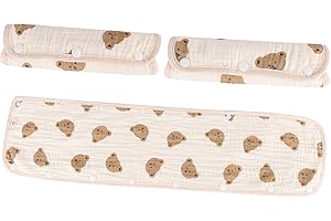 Bebear Sucking Pads for Baby Carrier Teething Pads Drool Bibs Cotton Baby Carrier Bibs 3PC Fits All Brands Baby Carrier