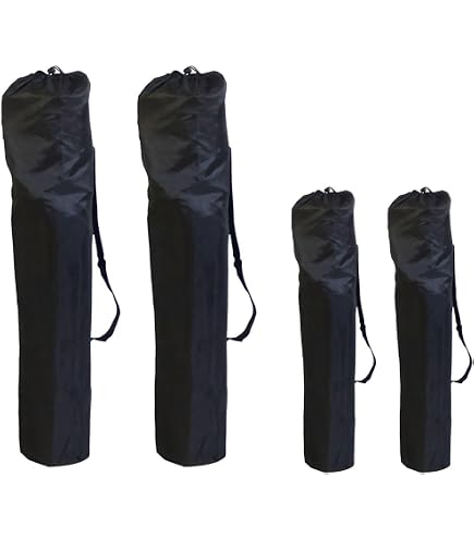 Sac De Rangement Pour Chaise Camping - Lot De 4 Sacs + 4 Mousquetons, Polyester Imperméable
