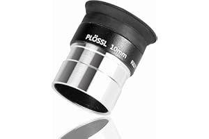 SOLOMARK Oculare telescopio Plossl da 10 mm con filettatura filtro e copriobiettivo, design Plossl a 4 elementi