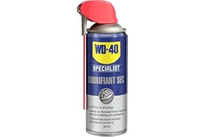 WD-40 Specialist • Lubrifiant Sec • Spray Double Position • Anti Friction • Lubrifie en laissant un film sec • Compatible tous métaux, plastique et verre • 400 ML