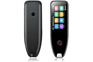 VIRXCIR Scan Reader Pen, 134 Languages Reading Pen for Dyslexia, OCR Digital Reader Pen Supports Speech & Scan to Text Translation, Multilingual Smart Scanner Pen with Camera for Learning/Meeting/Travel (A)