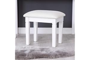 The Furniture Outlet Florence White Painted Dressing Stool