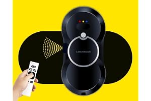 LIECTROUX HCR-10 Fönsterrengöringsrobot med vattenspruta, supertunn, automatisk fönsterrengörare, trippelsäkerhetssystem, fönsterrengöringsrobot med fjärrkontroll