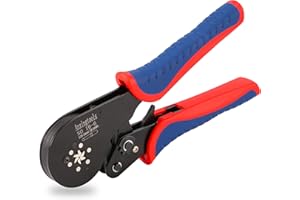 ANXINGTOOLS Outil de sertissage de virole hexagonale, outil de sertissage de viroles et pince à sertir de virole hexagonale utilisée pour les manchons d'extrémité de câble 30-5 AWG/0,5-16 mm²