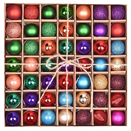 Valery Madelyn Juego de 49 de Bolas de Navidad,3cm