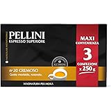 Pellini Caffè - Espresso per Moka, Gusto N. 20 Cremoso, Confezione da 3 x 250 g , 750 g