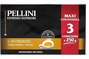 Pellini Kawa Mielona, N.20 Cremoso, 3 x 250 g