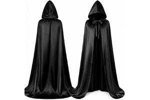Vampyrdräkt, kappa med huva – för barn och vuxna, för halloween och karneval och karneval, på båda sidor