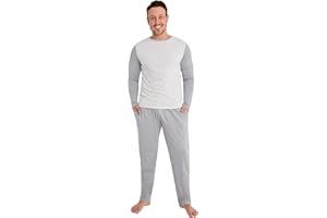 CityComfort Pijama Hombre Largo, Conjunto Pijama Hombre de 2 Piezas, Ropa Invierno Hombre y Adolescente - Regalos Hombres