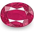 LMDPRAJAPATIS 5.00 Carat Natural A+ Quality Ruby Astrological Purpose Stone Lab Certified Natural Loose Gemstone
