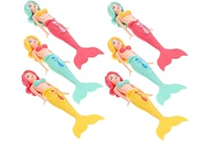 Vaguelly Ensemble de Jouets de Piscine Sirène Réalistes Jouets de Bain pour Garçons Et Filles Jouets de Piscine de Plongée pour Tout-Petits