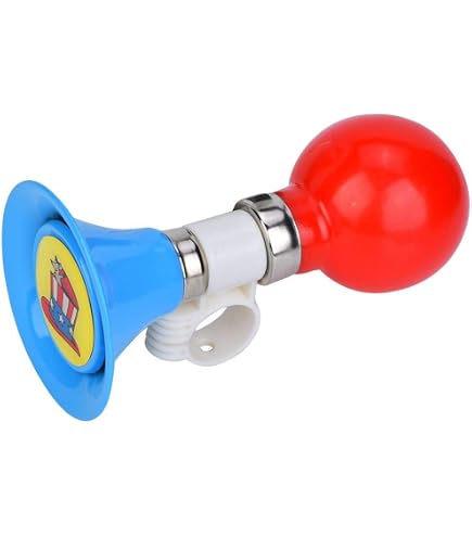 Sonnette Vélo Enfant Avec Sirène LED 6 Lumières Et 4 Tons – Klaxon électronique Bleu/rouge – Accessoire Sécurité Et Fun