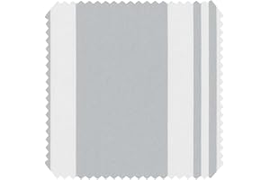 novely® Aragon Duo Cordoba | Premium Outdoor Stoff | Acrylfaser in Baumwoll-Optik | lichtecht | UV+ beständig 1 lfm (06-20 Grau Weiß)