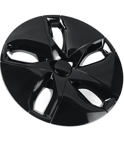 16 Inch J-Tec Wheel Covers – 18-Inch Silver/Black Set, ABS Plastic ...